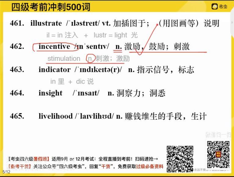 20216月英语四级：21年6月考虫四级全程