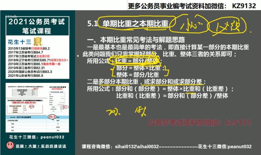 2021省考：2021省考花S十三资料分析