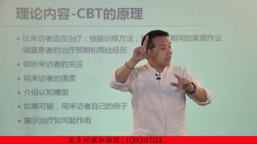 杨发辉：认知行为疗法CBT远程培训 理论＋案例系统掌握认知疗法 视频