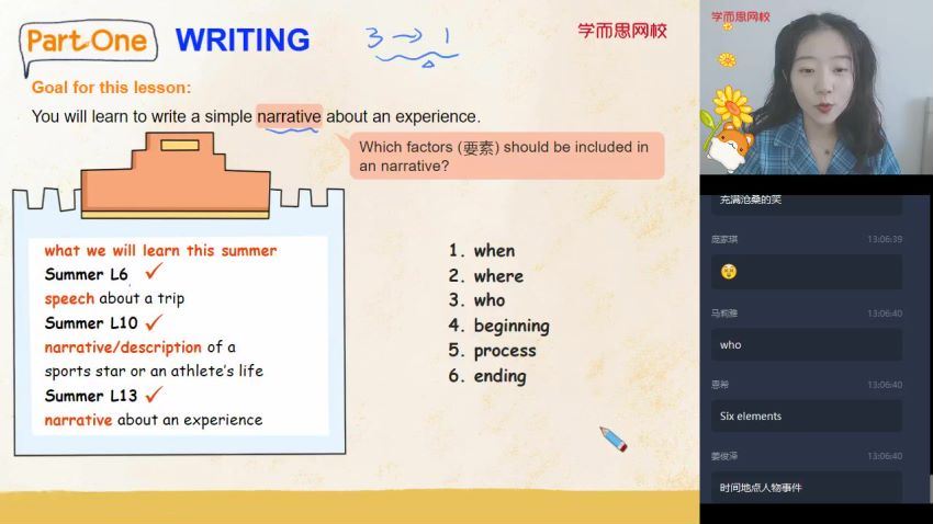 学而思2020年暑期班初一升初二吴晨晨英语直播目标班（高清视频）