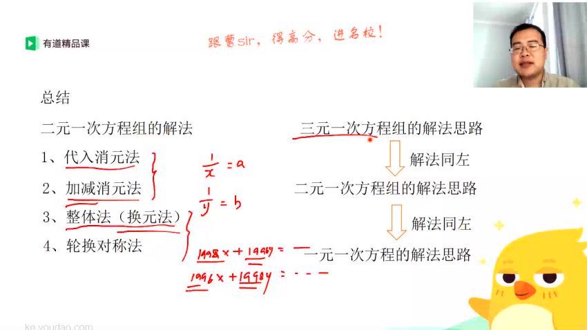 2019有道精品课初一曹笑数学春季提升班（完结）（高清视频）