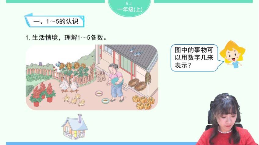 淘知学堂2020秋预习直播课人教数学一年级（上）（960×540视频）