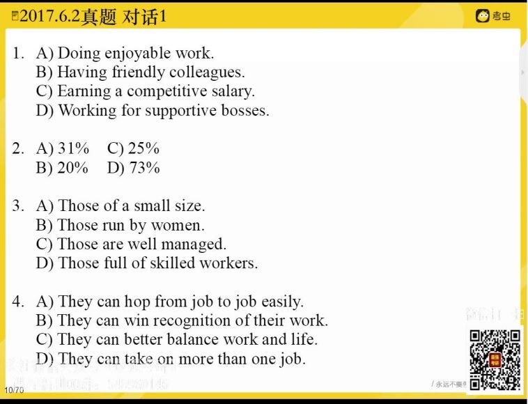 20216月英语六级：考虫六级听力真题虐耳精听班